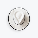 Two-tone Teardrop Rancher | Ivory + Black Botanical | M