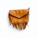 Crossbody Fringe Bag | Crescent Moon | Cognac