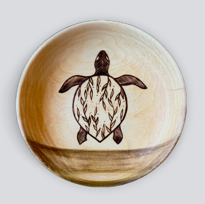 Hand-Burned Poplar Bowls