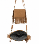 Fringe Zipper Bag | Harvest Moon | Camel