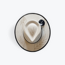 Ivory + Black | Botanical Teardrop Rancher | M