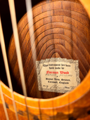 Vintage Norman Wood Guitar | Original Woodburned Art