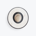 Two-tone Teardrop Rancher | Ivory + Black Botanical | M