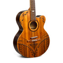 Vintage Norman Wood Guitar | Original Woodburned Art