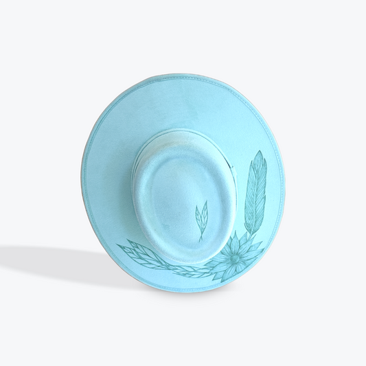 Tiffany Blue | Sunflower Crown Top | M