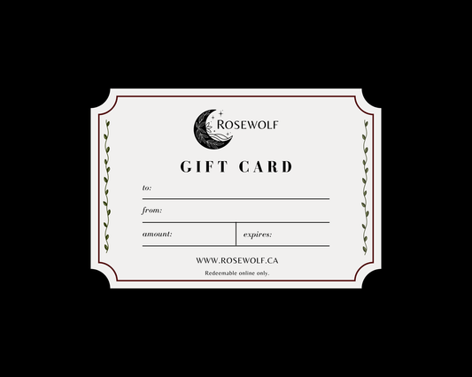 Send a RoseWolf Gift Card